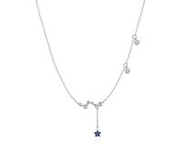 NZVCQVPU Collane per donne ragazze blu cristallo pendente coglione coglione collana elegante collane per temperamenti per donne regali di compleanno presenti collane di girocollo