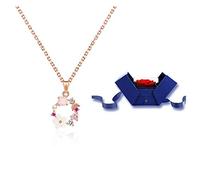 NZVCQVPU Collane per donne ragazze rosa coglione collana a sospensione di gioielli femminili per la ghirlanda per fortuna confessione giunca gioielli rosa collana di girocollo per tutta la partita