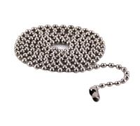 NZVCQVPU Collane per uomini con ciondolo, collana per donne in acciaio inossidabile semplice da 2,4 mm caglie a sfera da 20-32 pollici