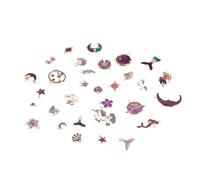 NZVCQVPU Componenti di gioielli fatti a mano 31 pezzi kit di fascino a sospensione per orecchini da collana fai -da -te