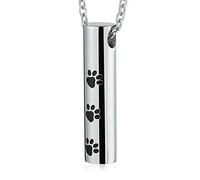 NZVCQVPU Cremation Jewelry for Ashes Uncle, Stainless Steel Smooth Cylinder Dog Ashes Memorial