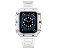 NZVCQVPU Custodia in fibra di carbonio per cinturino per 41 mm 45 mm 44 mm 44 mm kit di modifica banda da uomo braccialetto per iwatch 8 7 se 6 5 4