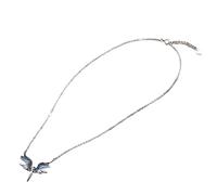 NZVCQVPU Donne Angel Wing Decor graduale in acciaio alla moda Easy Match