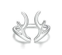 NZVCQVPU EarSterling Antlers Women Stackable Birthday(A (A ring)