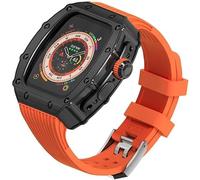 NZVCQVPU Elastico della custodia in lega in lega in metallo , per sostituzione Ultra 8 49mm Series , Watch Case Sport Class Mod Kit , per iWatch Series 49mm Sostituzione Accessori di ricambio