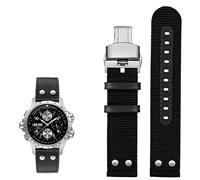 NZVCQVPU For Hamilton Khaki aviation Watch H77616533 H70615733 Watch Strap Men WatchBand Beyond wind speed series nylon canvas 20mm 22mm