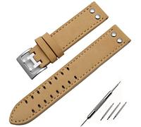 NZVCQVPU Genuine Leather Watchbands 20/22mm Band For Hamilton Khaki Field Watch H760250 H77616533 Watchband Watch Strap Button Buckle