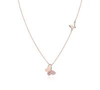 NZVCQVPU Gioielli/collane 925 cravatta a farfalla femmina sterling clavicole catena leggera di compleanno di lusso regalo di San Valentino e pendenti femminili