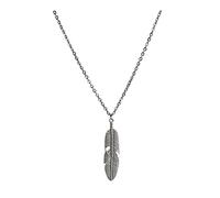 NZVCQVPU Gioielli/collane collana a catena in acciaio in titanio, collana di coppia personalizzata, collana di piume in lega di piume femminile pendenti