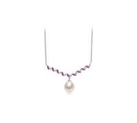 NZVCQVPU Gioielli/collane collana di perle 925 catena sospesa perla d'acqua dolce da 7-8 mm amante dei gioielli a forma di goccia dono pendenti da donna
