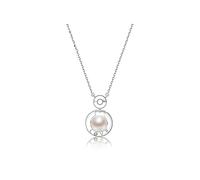 NZVCQVPU Gioielli/collane Collana S925 Catena a sospensione perla d'acqua dolce 7-8 mm Canna bianca a vapore Fashi