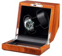 NZVCQVPU Guarda Winder per 2 orologi automatici con un motore leggero silenzioso orologio in legno solido Box Box Ac Adapter Battery USB alimentato Bellissimo scenario