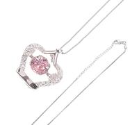 NZVCQVPU Heart for Women Personalized Diamond Diamond robusto in perline Collana