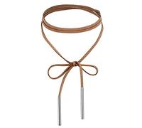 NZVCQVPU Jewelry Two Bars Collar Necklaces Stainless Steel Necklace for Women Gift