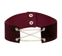 NZVCQVPU Jewelry Velvet with Chain Collar Necklaces Alloy Necklace Jewelry Gift for Women