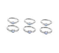 NZVCQVPU Kit Scoops Black The Pearl Snake Opal Swavorski Wing Turquoise Ring