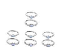 NZVCQVPU Kit Scoops Black The Pearl Snake Opal Swavorski Wing Turquoise Ring