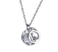 NZVCQVPU Ladies Necklace Chain Jewellery Necklace Girls Round Cubic Zirconia Anniversary Birthday Christmas Jewelry Gifts