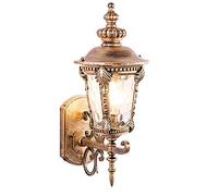 NZVCQVPU Light European Retro Landscape Courtyard Mount Water Ripple Glass lampshade Lantern Lamp for Garden Front Door Yard Sconce