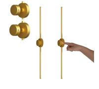 NZVCQVPU Living Room Wall Sconce Rechargeable Indoor/Outdoor Light, Wireless Rotatable Touch Dimmer 70cm (2 Pack), Black