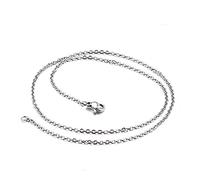 NZVCQVPU Necklace a catena rolo uomini da 18-20 pollici, collane a catena in acciaio inossidabile da 1,7-2 mm collana a catena del rapper