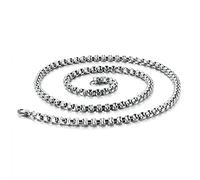 NZVCQVPU Necklace Men Necklace da 18-28 pollici, collana punk per uomini in acciaio inossidabile 2-7 mm di collana hip hop