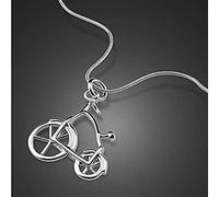 NZVCQVPU Necklace Necklace 925 Women Bike Pendant Design Solid Snake Chain Creative Birthday GiftNecklace for Women Men