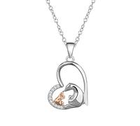 NZVCQVPU Necklace, Necklace with Heart Bears Simple Necklaces for Women Mothers Day Gift