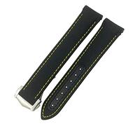 NZVCQVPU Nylon Watchband 19mm 20mm 21mm For Omega Diver 300 AT150 Planet Ocean Curved End Blue Canvas Fabric Watch Strap