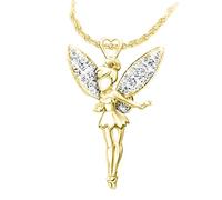 NZVCQVPU Per le donne, storie dolci principessa Elegante fiore scintillante, collana, vacanza a fatica Tinkerbell