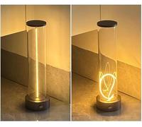 NZVCQVPU Portable Cordless Rechargeable Cylinder Table Lamp with 3 Adjustable Brightness Levels Magnetic & Flexible LED Filament Night Light for Indoor and Outdoor Use