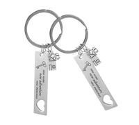 NZVCQVPU Portachiavi per la casa da 2 pezzi Portachiavi per inaugurazione della casa in acciaio inossidabile per coppie Primo ricordo simbolico dell'avventura del proprietario di casa