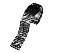 NZVCQVPU PRG-600YB/PRG-650/PRW-6600 GA2000 Men solid metal steel watch strap accessories 24mmBlack silver Band