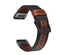 NZVCQVPU Quick release Leather Watch Band Strap For Fenix 6 6X Pro Easy Fit Strap For Fenix 3 3HR 5X 5 Plus 6 Pro bracelet