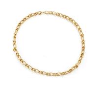 NZVCQVPU ro collana da uomo 45,7-81,3 cm, collana da uomo in acciaio inox catena catena 7 mm roccia catena collana