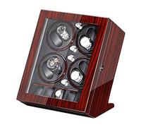 NZVCQVPU Scatola carica orologi automatica per 8 orologi + 5 contenitori per orologi con finitura in vernice pianoforte, scatola espositiva silenziosa, per uomo e donna (C)