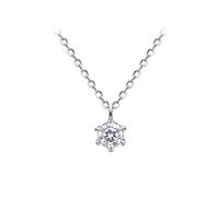 NZVCQVPU Set di collana da sposa bianca 14k per la collana a ciondolo moissanite bianco per la mamma