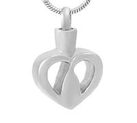 NZVCQVPU Simple Heart Stainless Steel Accessories Women Cremation Jewelry Charm