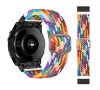 NZVCQVPU Smart Watch Braided Stretch Nylon Band For Fenix 7 7X 6 6X Pro 5 5X Plus 3 3HR D2 Epix 22 26MM Wristband Straps Correa