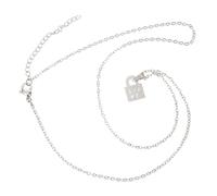NZVCQVPU Valentine Cord Locket S Bracciale Amore per coppie orecchini in acciaio inossidabile argento