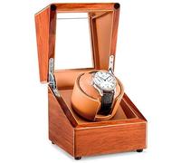 NZVCQVPU Volisti di avvolgitori per 1 orologi con motore super tranquillo 5 impostazione della modalità di rotazione casella di archiviazione automatica del vento vento (colore: c) bei tempi Winder