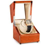NZVCQVPU Volisti di avvolgitori per 1 orologi con motore super tranquillo 5 impostazione della modalità di rotazione casella di archiviazione automatica del vento vento (colore: c) bei tempi Winder