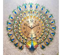 NZVCQVPU WBDWWTD Large Wall Clock 24 inch Metal Non-Ticking Silent Art Digital Wall Clocks for Living Room Decor