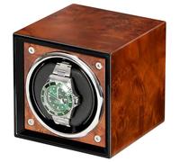 NZVCQVPU Winder Automatic Winder per 1 custodia a rotazione della custodia a rotazione della polvere meccanica in legno con un motore silenzioso per uomini e donne orologi (colore: e) atmosfera