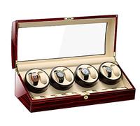 NZVCQVPU Winder Display Box Winder per orologi automatici, scatola di avvolgitore per 8 orologi 9 spazi extra -sirages, motori Qiuet, cuscini flessibili, Winder a grande capacità