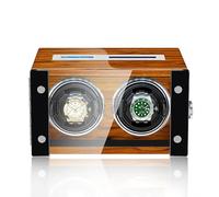 NZVCQVPU Winder Luxury Winder for 2/4/6/9 Watches Watches Display Box with Remote Control LCD Touch Screen LED Illumination TPD Rotation Mode Setting Quiet Motor(B,6+0) Atmosphere Winder