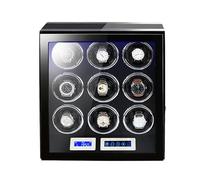 NZVCQVPU Winder Winder Box for Automatic Watches Self-Winding Mechanical Case Watches Storage Display Winding Case with LCD Touch Screen Silent Motor Carbon Fibre Leather Case (Color :