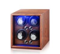 NZVCQVPU Winder Winder per orologi automatici Avvolgitore Avvolgitore automatico, auto-stop quando si apre il coperchio, scatola di visualizzazione con luce (colore: B, dimensione: 2) Winder