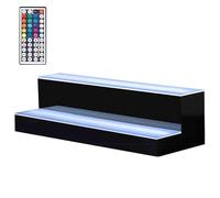 NZVZGKTNTW Espositore For Bottiglie Di Liquore A LED, Ripiani For Bar Illuminati A LED A 2 Livelli, Portabottiglie Con Modalità Di Illuminazione Multicolore, Palco For Bar Illuminato In Acrilico