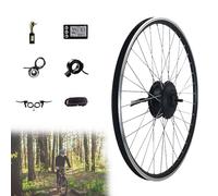 NZVZGKTNTW Ruota Anteriore A Trazione Diretta da 20", 24", 26", 27,5", 28", 29", 700C, Kit Motore Regolabile 36-48 V E 500 W con Pannello LCD Pedalata Assistita(48V/500W,24inch)